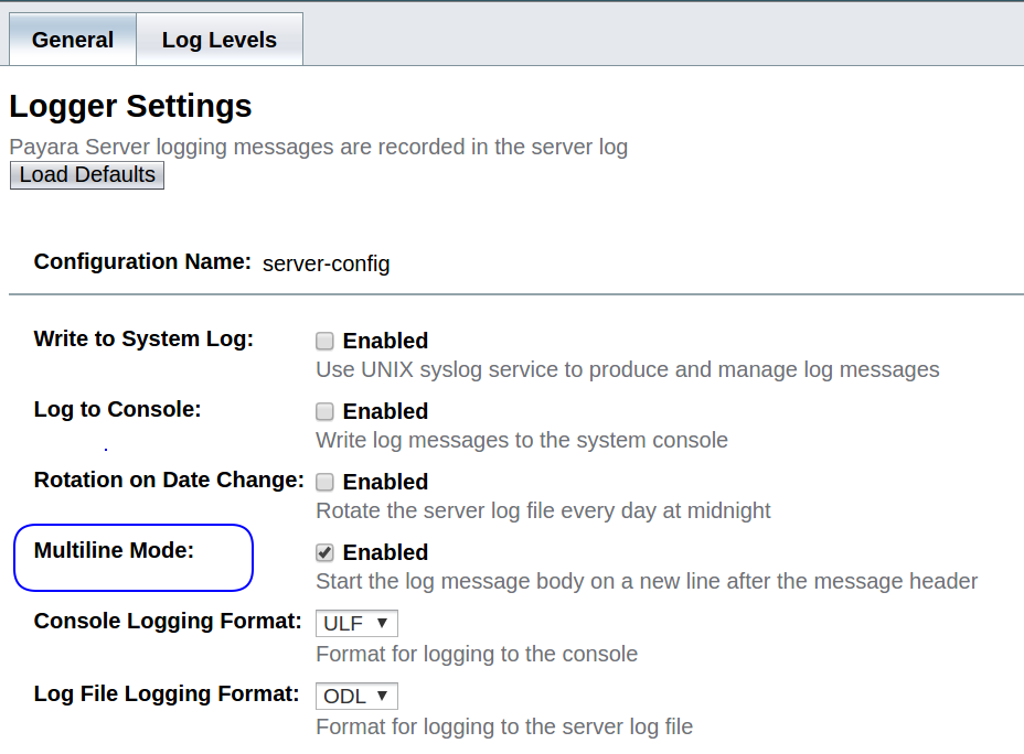 Multiline mode in the Web Console